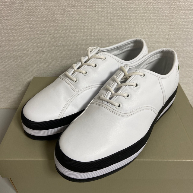 22年激安 Lacoste ラコステ レザースニーカー ホワイト 24 ５ スニーカー Www Proviasnac Gob Pe