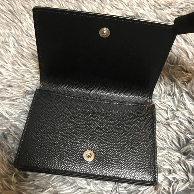 Saint Laurent(サンローラン)の【美品】SAINT LAURENT 名刺入れレザー 黒  メンズのファッション小物(名刺入れ/定期入れ)の商品写真