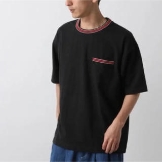 レイジブルー(RAGEBLUE)のRAGEBLUE リブラインドロップショルダーTシャツ(Tシャツ/カットソー(半袖/袖なし))