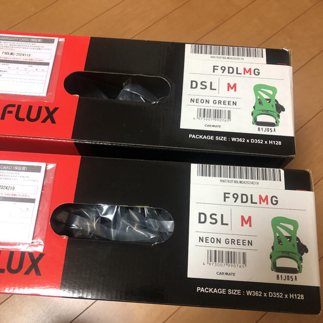 FLUX - FLUX DSL GREEN Mサイズ スノーボード ビンディング 新品未使用 