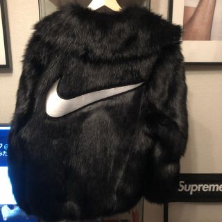 アンブッシュ(AMBUSH)のNIKE × AMBUSH reversible faux fur coat 黒(その他)