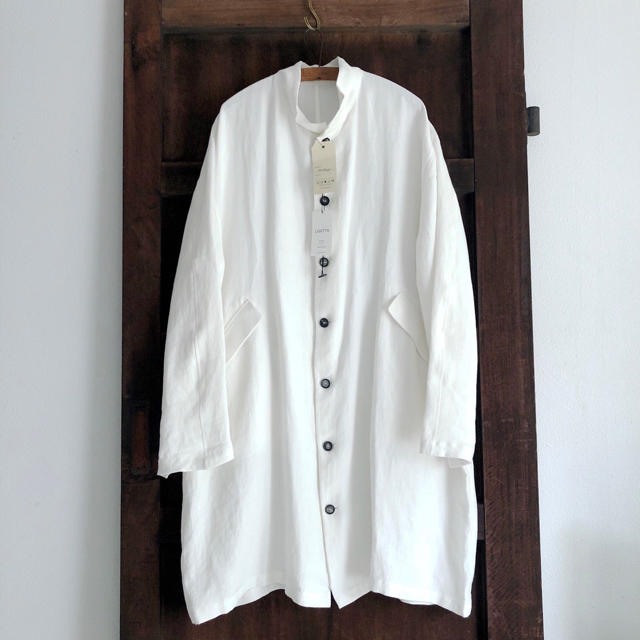 美品 Bergfabel Unlined Oversize coat Whiteジャケット/アウター