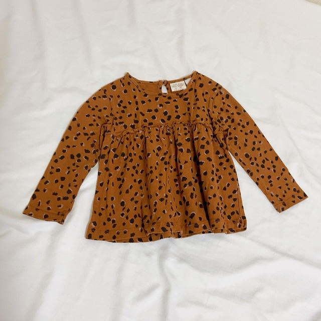 ZARA KIDS(ザラキッズ)のzara baby レオパードトップス キッズ/ベビー/マタニティのベビー服(~85cm)(シャツ/カットソー)の商品写真