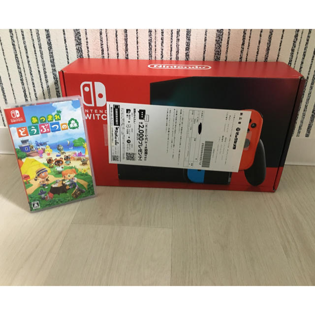 Nintendo switch 本体 新型 & あつ森ソフト