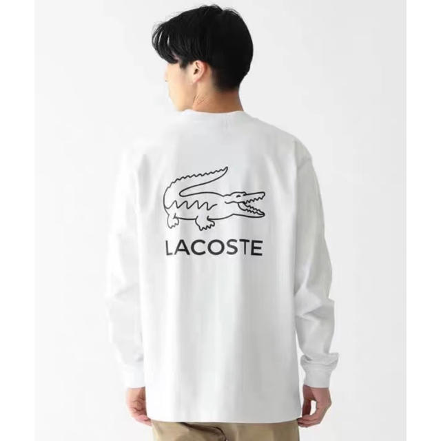 LACOSTE × BEAMS / 別注 ビッグ ワニ ロングスリーブ Tシャツ