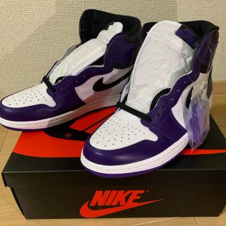 ナイキ(NIKE)のエアジョーダン1 コートパープル(スニーカー)