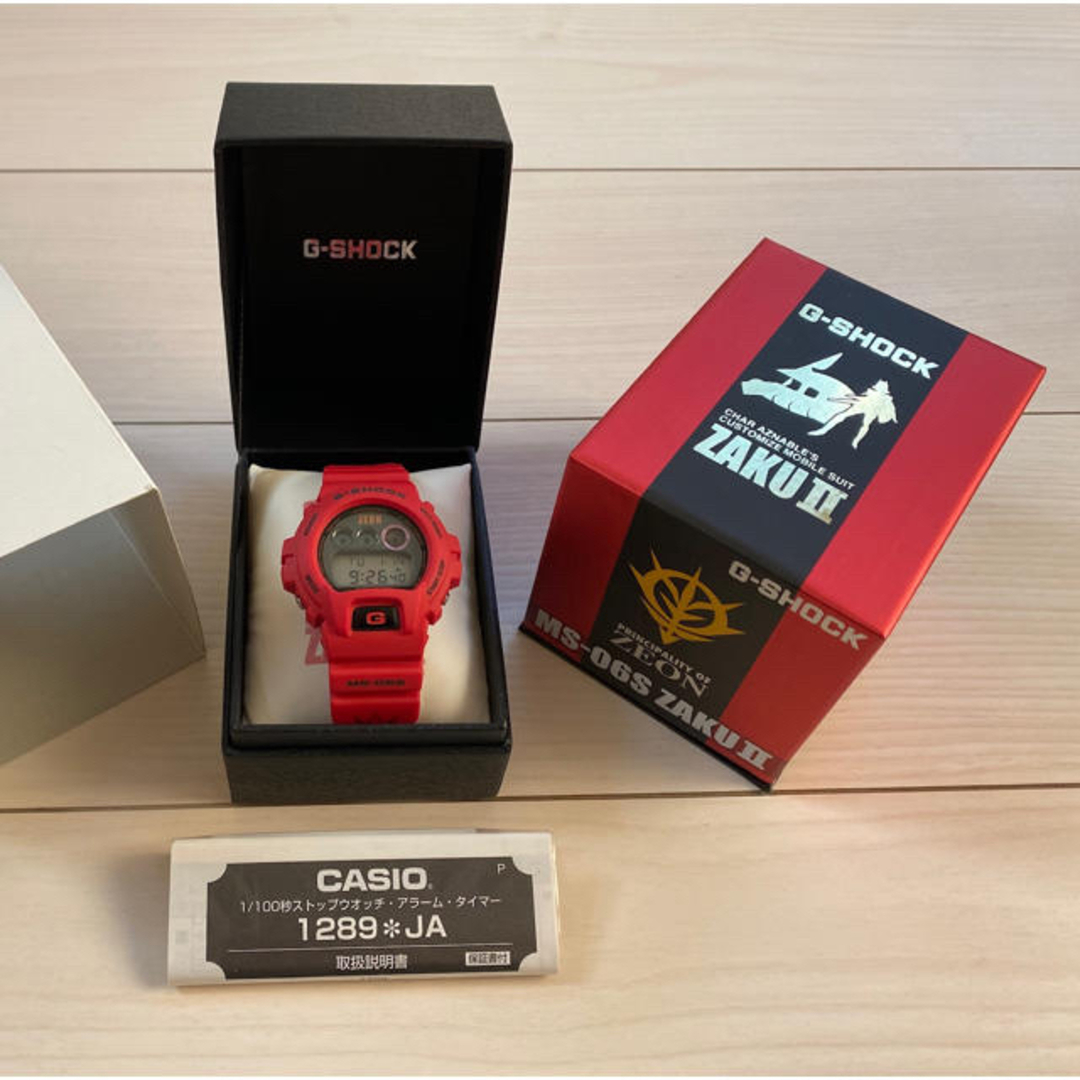 CASIO - ガンダム30周年記念G-SHOCK MS-06S ZAKU II シャア専用 CASIO - ガンダム30周年記念G-SHOCK MS-06S ZAKU II シャア専用