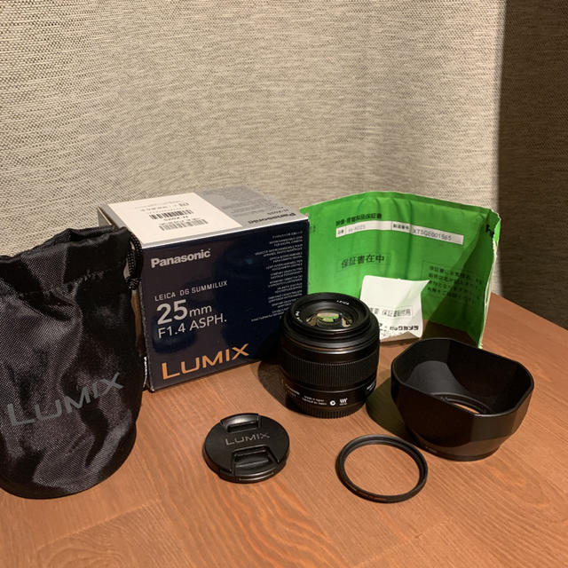 本日夜まで LUMIX LEICA 25mm F1.4 H-X025 美品 更に値下げ スマホ