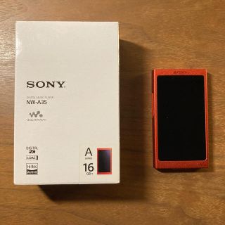 ウォークマン(WALKMAN)のWALKMAN NW-A35 16GB Aseries Cinnabar Red(ポータブルプレーヤー)