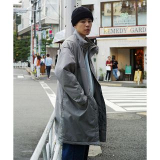 コモリ(COMOLI)のAURALEE FINX NYLON BATTING HOODED COAT(モッズコート)