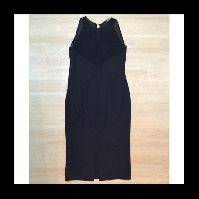ZARA(ザラ)のブラックタイトドレス レディースのフォーマル/ドレス(ロングドレス)の商品写真