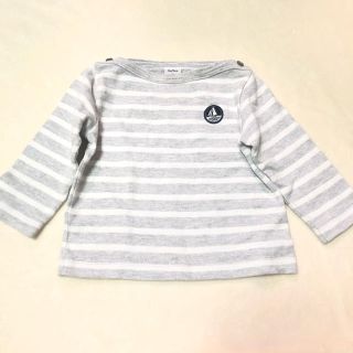 プチバトー(PETIT BATEAU)のプチバトー ロンT マリニエール ボーダー　カットソー  Tシャツ(シャツ/カットソー)