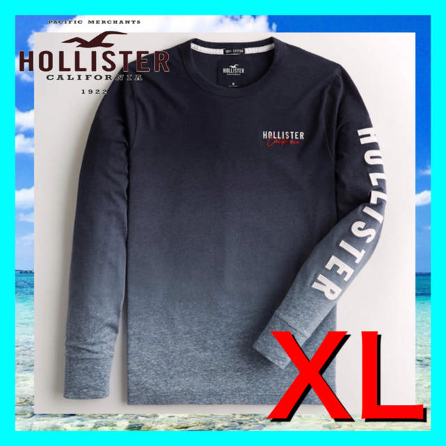 Hollister(ホリスター)の44ホリスター  HOLLISTER  ロンT XL 新品 正規品 刺繍　長袖 メンズのトップス(Tシャツ/カットソー(七分/長袖))の商品写真