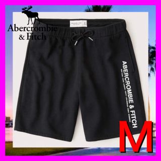 アバクロンビーアンドフィッチ(Abercrombie&Fitch)の54アバクロ　ホリスター  ショートパンツ   M 新品 正規 ブラック　メンズ(ショートパンツ)