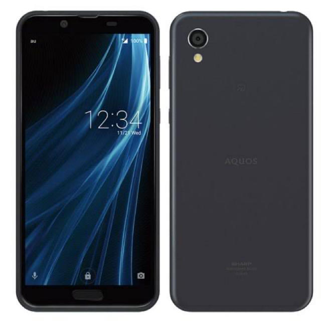 SHARP(シャープ)のAQUOS sense2 SH-M08 SIMフリー ニュアンスブラック スマホ/家電/カメラのスマートフォン/携帯電話(スマートフォン本体)の商品写真