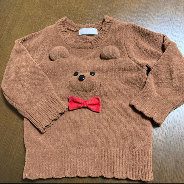 まこさま専用♡くまニットプルオーバー 100 - ニット