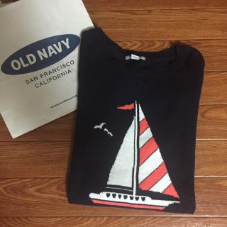 オールドネイビー(Old Navy)のOLDNAVYヨット柄マリンセーターS(ニット/セーター)