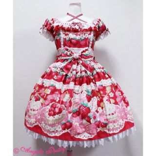 アンジェリックプリティー(Angelic Pretty)の♡Angelic Pretty strawberry whip ワンピース♡(ひざ丈ワンピース)