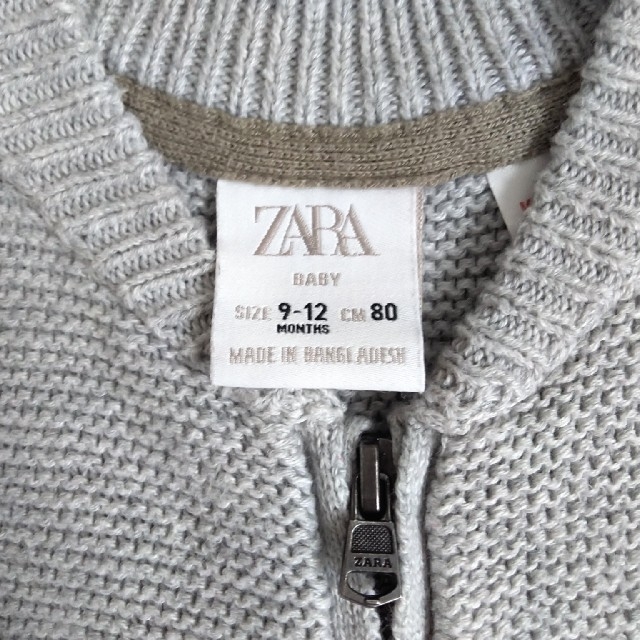 ZARA KIDS(ザラキッズ)の【美品】zara baby ザラベビー トップス 80 キッズ/ベビー/マタニティのベビー服(~85cm)(ニット/セーター)の商品写真