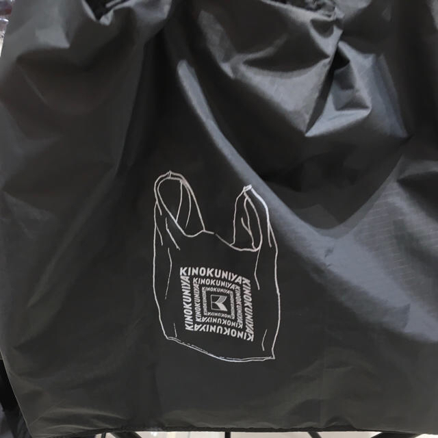 紀伊國屋　スモールショッパー　ダークグレー レディースのバッグ(エコバッグ)の商品写真