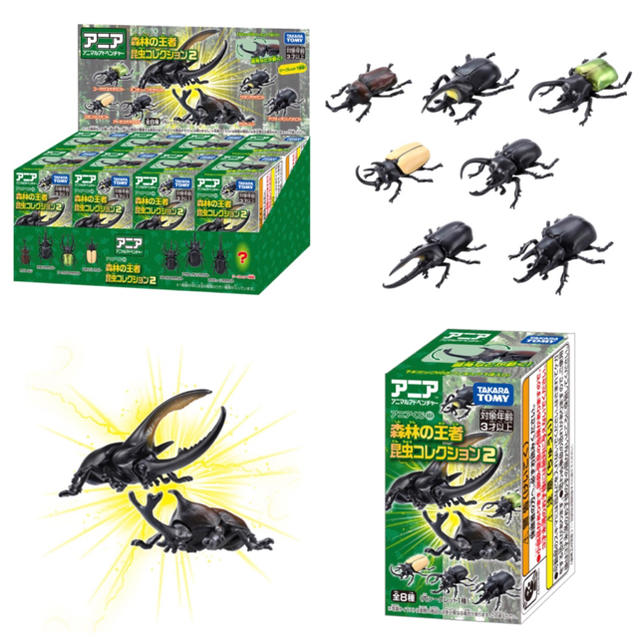 アニアくじ⑥ 森林の王者 昆虫コレクション2 DP-BOX カブトムシ 新品