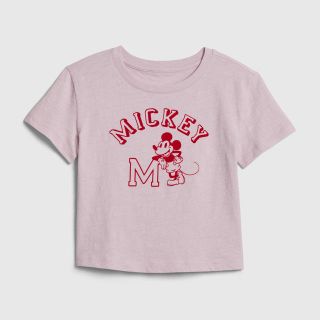 ギャップキッズ(GAP Kids)のミッキーマウス　GAP  120 ピンク　アメリカンボクシーTシャツ  (Tシャツ/カットソー)