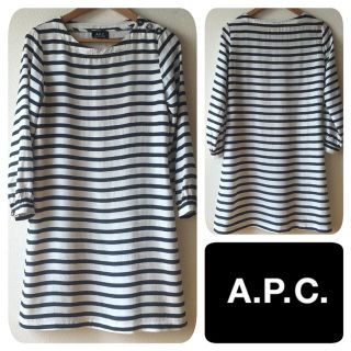 アーペーセー(A.P.C)のAPC ボーダーワンピ(ひざ丈ワンピース)