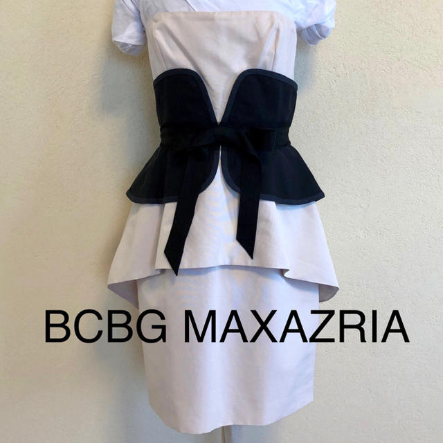 BCBG MAXAZRIA ★くびれ強調！ビスチェミニワンピ【タグ付・未使用】M