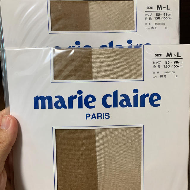 Marie Claire(マリクレール)のMoco様専用！マリクレール　ストッキング　モネ　二枚 レディースのレッグウェア(タイツ/ストッキング)の商品写真