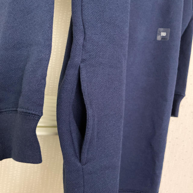 UNIQLO(ユニクロ)の新品　UNIQLO スウェット　ワンピース　長袖　110 キッズ/ベビー/マタニティのキッズ服女の子用(90cm~)(ワンピース)の商品写真