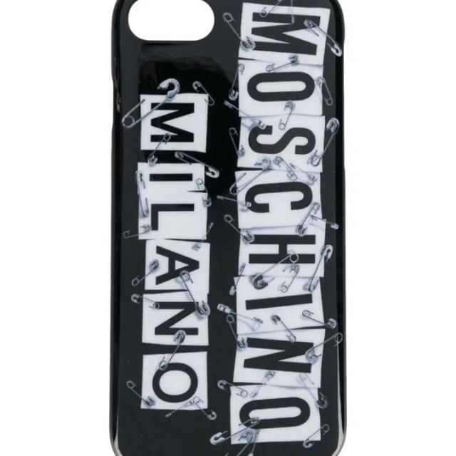 MOSCHINO モスキーノ iPhone SE2/8/7 ロゴ安全ピンiPhoneケース