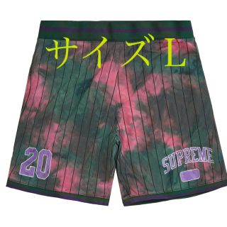 シュプリーム(Supreme)のsupreme  dyed basketball short green (ショートパンツ)