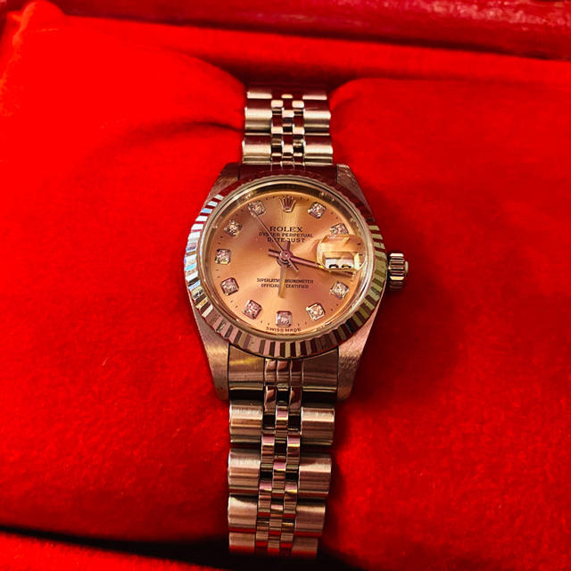 ROLEX - ロレックス デイトジャスト ピンシェル10ポイント レディース ROLEX - ロレックス デイトジャスト ピンシェル10ポイント レディース