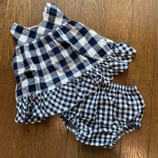 ベビーギャップ(babyGAP)のbabyGap チェック柄 セットアップ 70cm(タンクトップ/キャミソール)