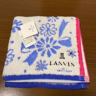 ランバンオンブルー(LANVIN en Bleu)のタオルハンカチ(ハンカチ)