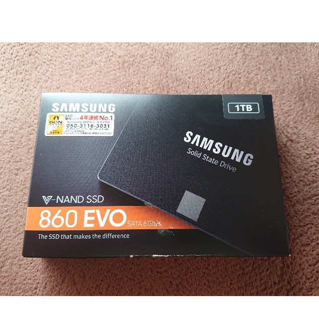 SAMSUNG(サムスン)のSamsung SSD 1TB 860 EVO　 スマホ/家電/カメラのPC/タブレット(PCパーツ)の商品写真