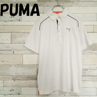 プーマ(PUMA)の【人気】PUMA/プーマ U.S.P刺繍ロゴポロシャツ ホワイト L(ポロシャツ)