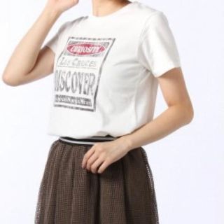 ローリーズファーム(LOWRYS FARM)のローリーズファーム   USAコットンプリントTシャツ　M(Tシャツ(半袖/袖なし))