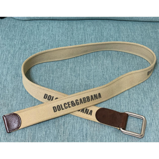 DOLCE&GABBANA(ドルチェアンドガッバーナ)のDOLCE&GABBANAキャンバス リングベルト95大きめ長113×幅4cm メンズのファッション小物(ベルト)の商品写真
