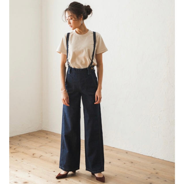 regleam バックリボンサスペンダーデニム regleam バックリボンサスペンダーデニム