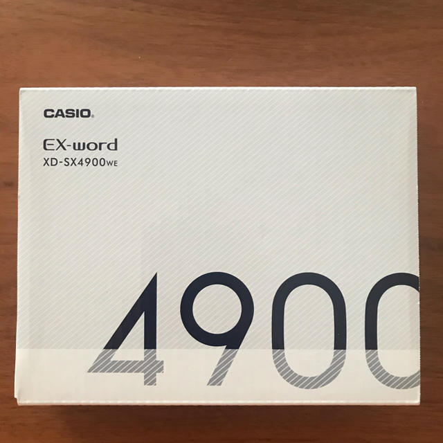 240CASIO EX-word XD-SX4900WE ホワイト　電子辞書