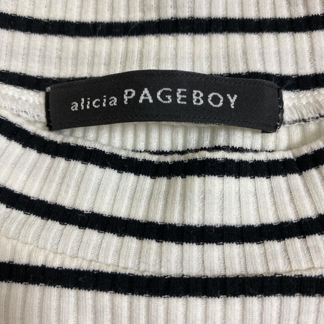 PAGEBOY(ページボーイ)のPAGEBOY リブトップス レディースのトップス(カットソー(半袖/袖なし))の商品写真