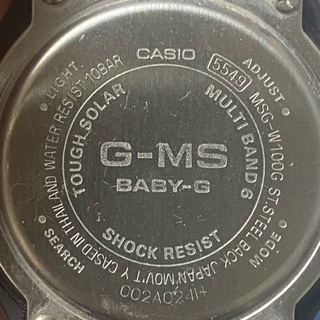 美品　CASIO　Baby-G MSG-W100G-1AJFレディース腕時計 ベ