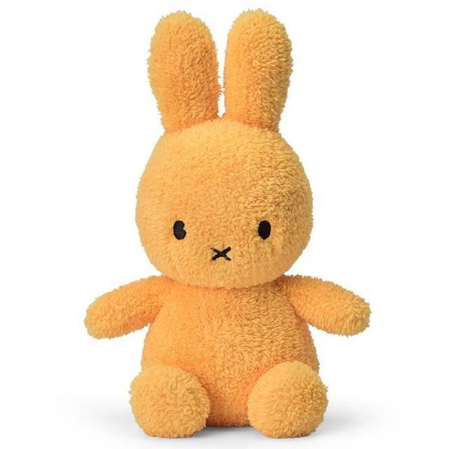 miffy(ミッフィー)の【ミッフィーぬいぐるみ】イエローテリータオル地23cm/オランダボントントイズ エンタメ/ホビーのおもちゃ/ぬいぐるみ(ぬいぐるみ)の商品写真