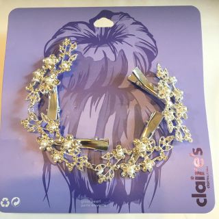 クレアーズ(claire's)のclaire's ヘアアクセサリー　ビジュー　パール(バレッタ/ヘアクリップ)