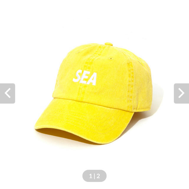 SEA(シー)のWIND AND SEA SEA P-DYE CAP﻿ / YELLOW メンズの帽子(キャップ)の商品写真