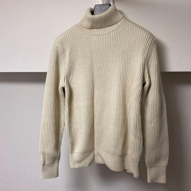 AURALEE  WOOL CASHMERE RIB KNIT