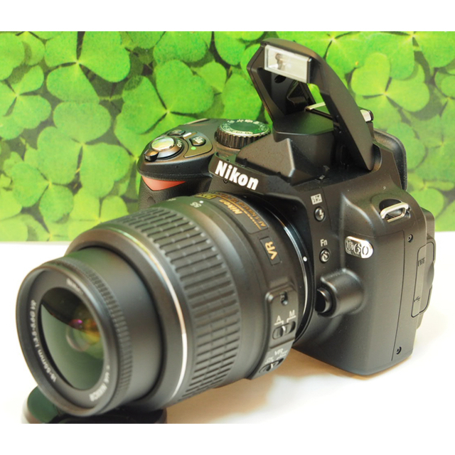 【美品】スマホへ転送⭐️WifiSDカード付 Nikon D60レンズセットのサムネイル