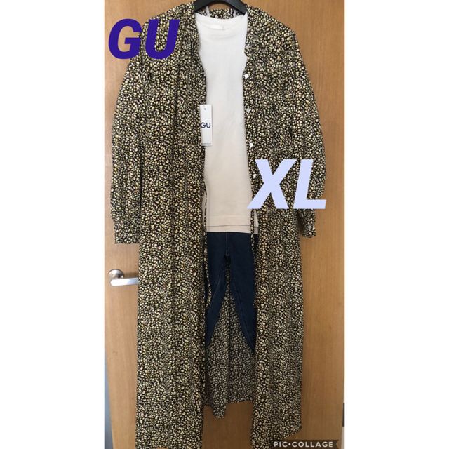 GU(ジーユー)の☆GU☆新品未使用　小花柄ワンピース　XL レディースのワンピース(ロングワンピース/マキシワンピース)の商品写真