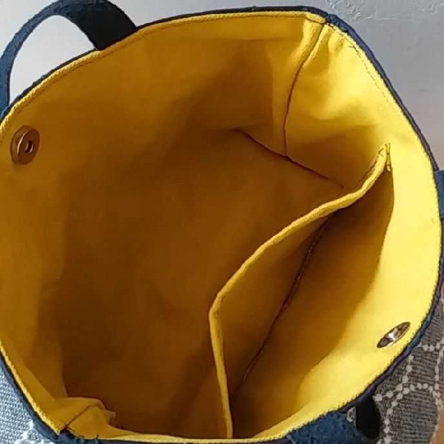 mina perhonen(ミナペルホネン)のハンドメイド　ミナペルホネン　トートバッグ レディースのバッグ(トートバッグ)の商品写真